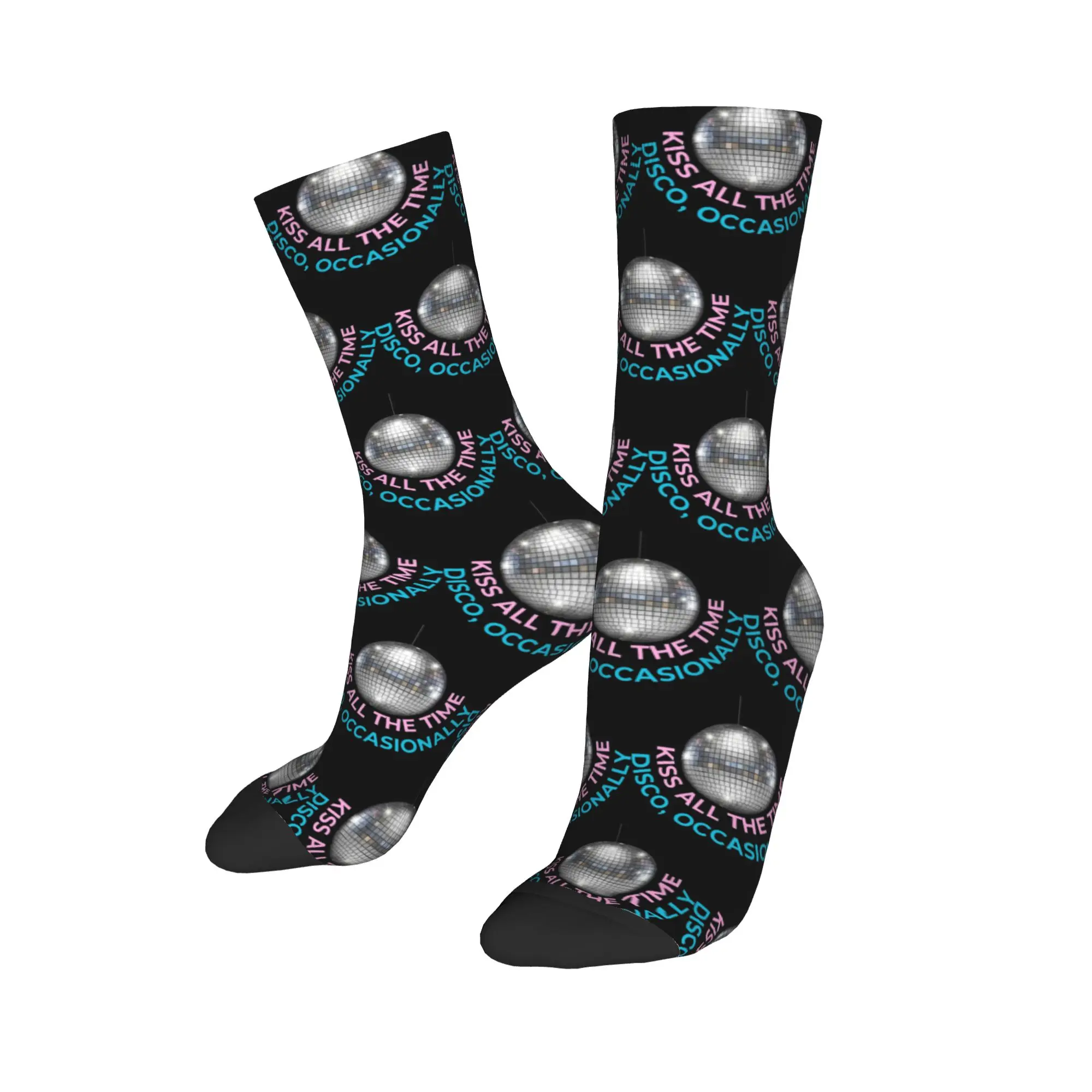 

Красочные носки Colorful Kiss All the Time Disco Occasionally Basketball Socks Harrys Styles из полиэстера, унисекс, нескользящие
