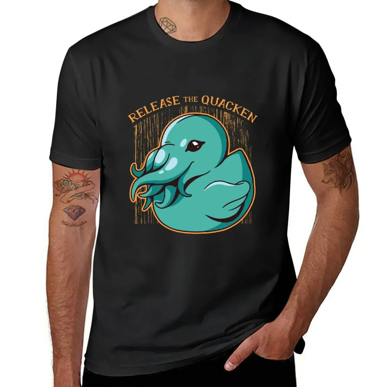 

kraken duck T-Shirt oversized plus size tops sports fans t shirts men