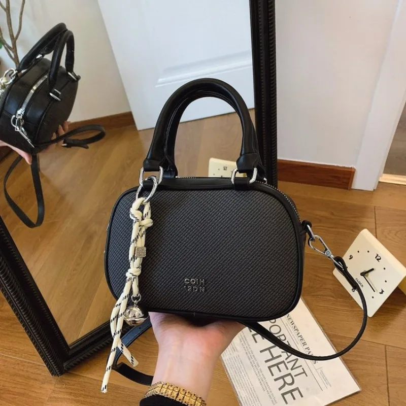 

Винтажная кожаная женская сумка-тоут класса люкс, элегантная сумка через плечо для повседневной жизни