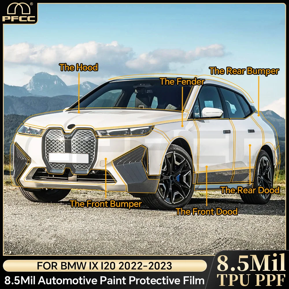 PPF Pre Cut for BMW IX50 IX40 M60 Xdrive i20 2022 2023 TPU Car Paint Protection Film Transparent Kit Clear Decal Body Sticker