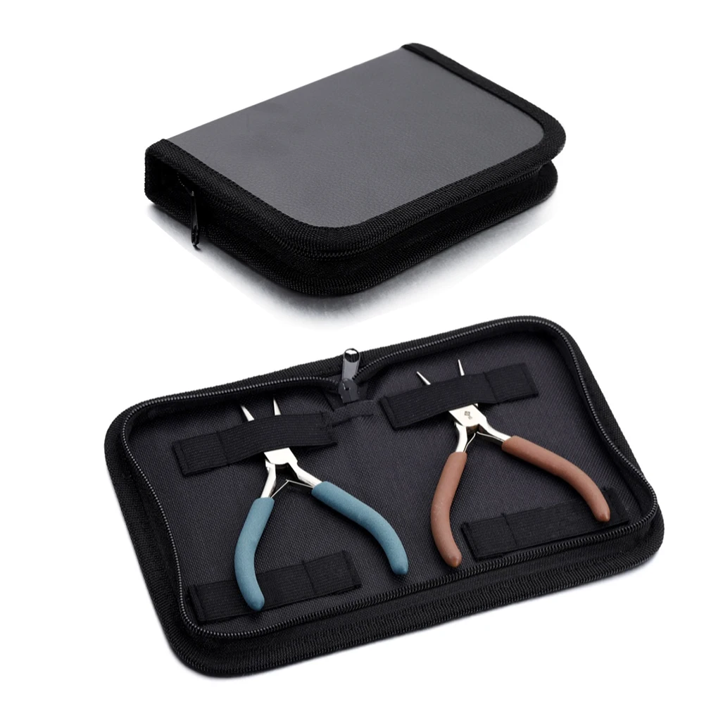 Artificial Leather Pliers Bag Multifunction Jewelry Tool Kits Storage Bag for Jewelry Tool Accessories Supplies Tools