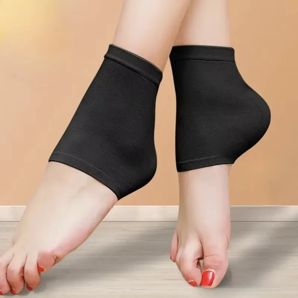 1 Pair Remove Dead Skin Silicone Heel Protective Cover Anti Cracking Pain Relief Silicone Moisturizing Socks Anti-Crack Pad