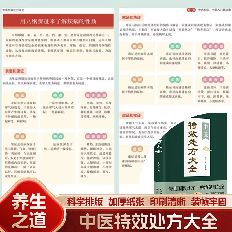 Complete Book of Special Effective TCM Prescriptions, Beginner Self-study Tutorial, Classic Introductory Chinese Medicine Health
