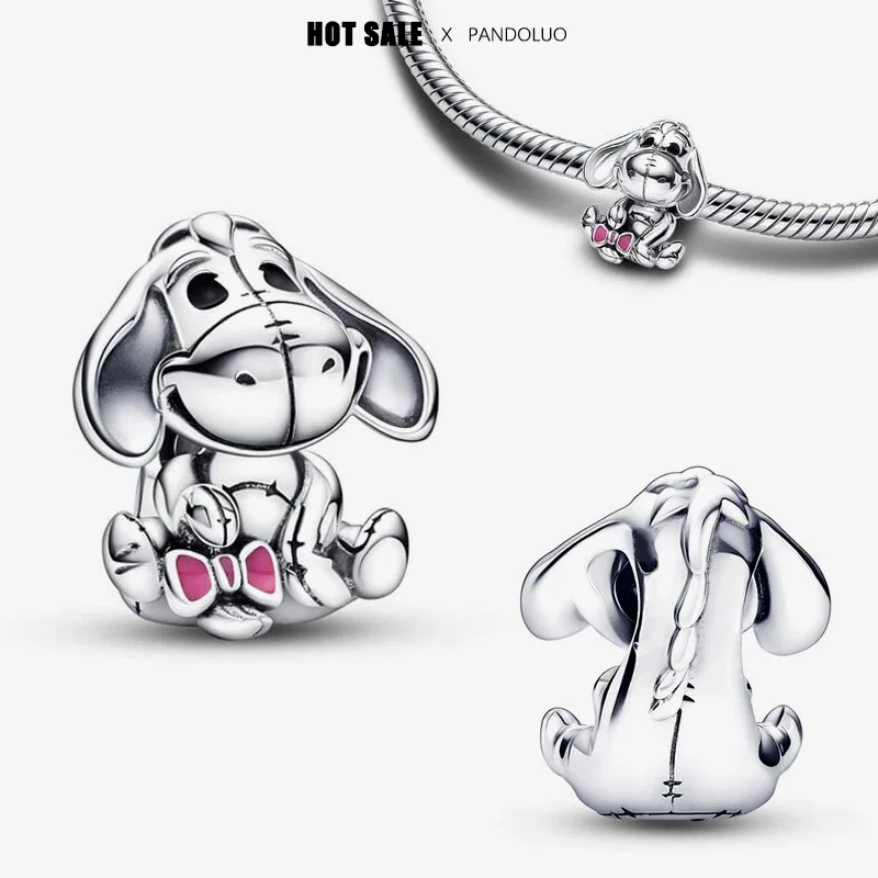 

PotdemieDisney Winnie the Pooh Eeyore Charm Beads Fit Pandora Bracelet Women 925 Silver Pendant Bead Jewelry 2023 Hot Sale Gift