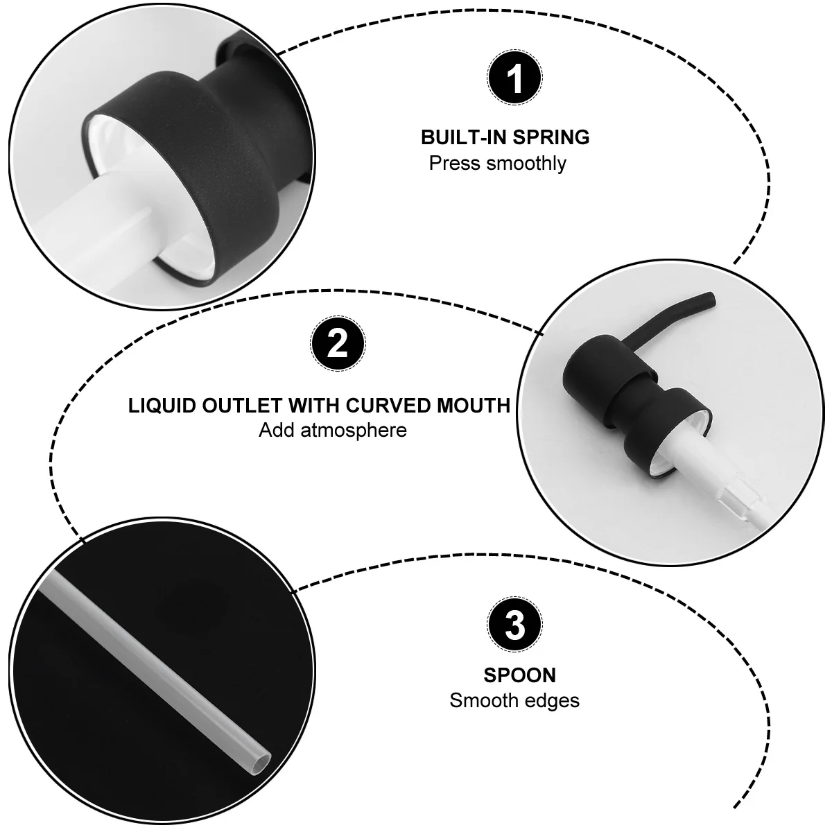 

1Pcs Plated Metal Pump Head Bottle Accessory Replacement Kitchen Bathroom Use Bottle Pump Nozzle