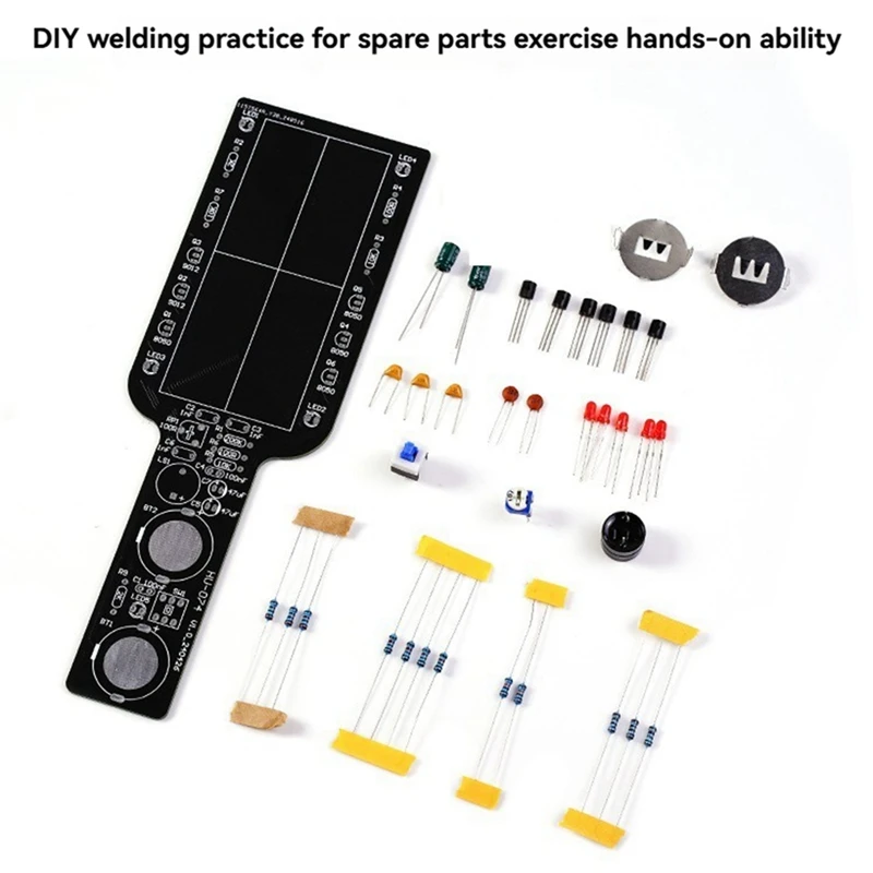 24-Hour Delivery DIY Metal Detector Electronic DIY Kit Simple Metal Locator Loose Parts Set Circuit Board Making Soldering Pract