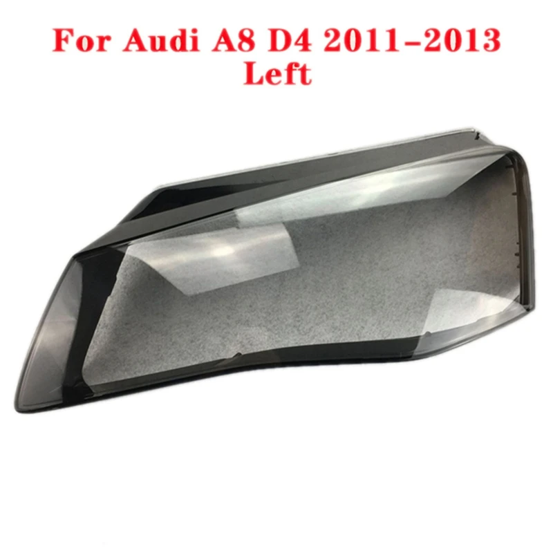 

Car Front Left Headlamp Cover Transparent Lampshade Headlight Cover Shell Mask Lens for-Audi A8 2011 2012 2013