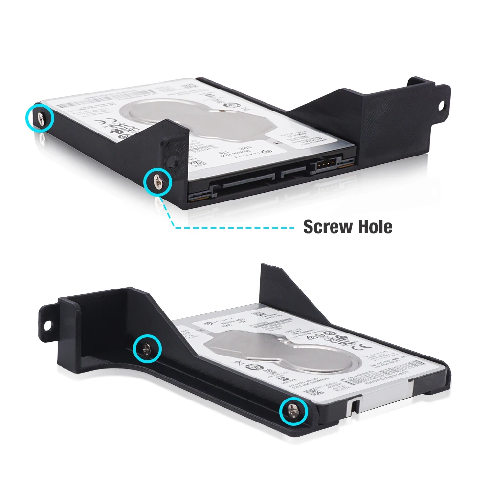 2.5'' Hard Drive Bracket For PS2 SATA  Network Adapter 3D Printed Stand Holder HDD Bracket SSD Stand For PS2 Fat Game Console