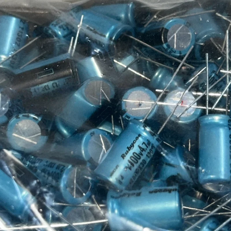 20PCS 4.7UF 400V Electrolytic capacitor 400V 4.7UF 10X16 RX30 High temperature resistance 130 degrees