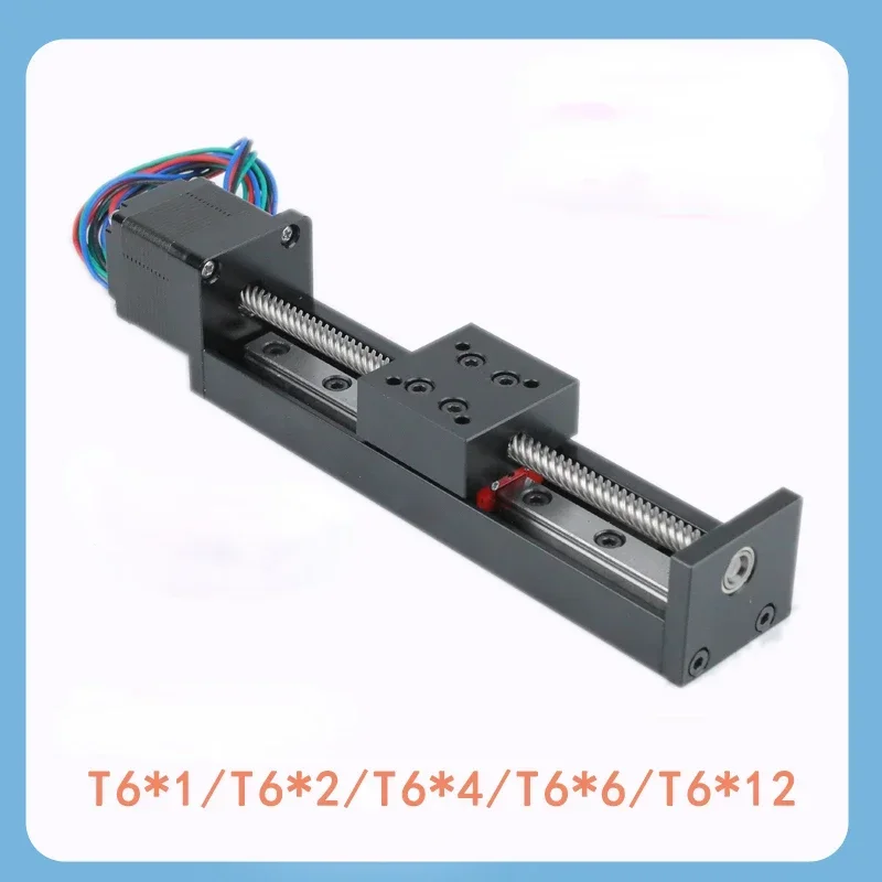 Mini Precision Nema11 Stepper Motor T-type Ball Screw Linear Guide Module &100W 24V Power&TB6600 Driver&RCMF-1 Pulse Generator