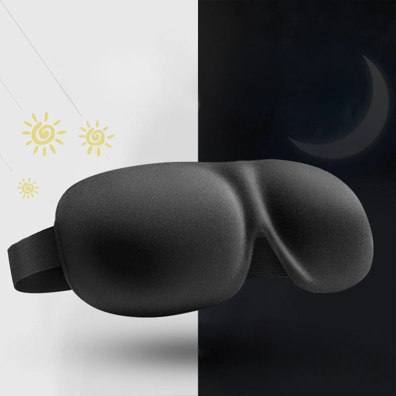 3D Blindfold Eye Mask for Sleeping Concave Molded Night Sleep Face Masks Block Out Light with Women Men Eyepatch Eye Patch