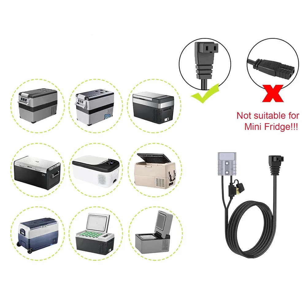 50A Per Anderson Spina Cavo di Alimentazione Per 12V RV Frigorifero Congelatore Connettore Filo Calibro Spina di Ingegneria Elettrica