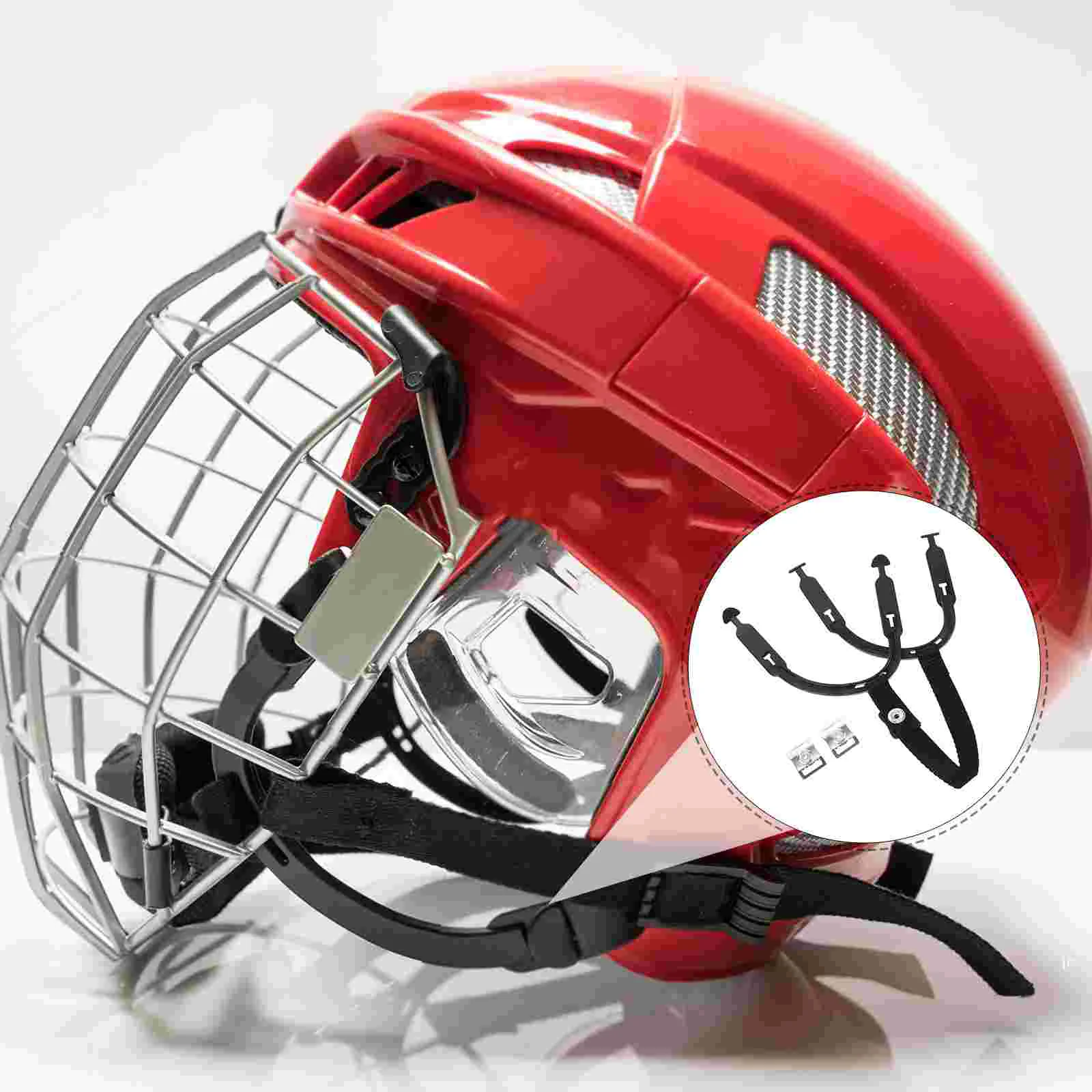 Chin Strap Hockey Sports Straps for Elastic Replacement with Snap Goalkeeper Neck Protector Safety Accessories Helmets