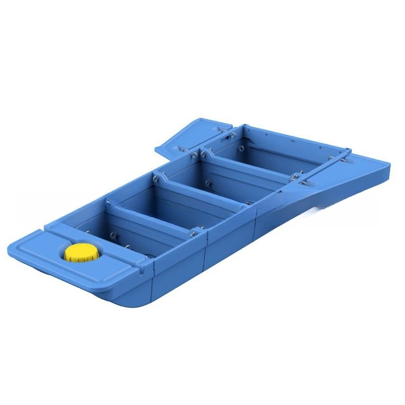 Portable vehicle-mounted splicing boat, outdoor eco-friendly thickened plastic boat, car model assembled assembly boat