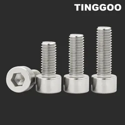 Tornillo hexagonal de acero inoxidable, cabeza de tapa lisa, Perno Allen L = 4 ~ 50mm, A4-70 316, M2, M2.5, M3, M4, M5, M6, M8, GB70.1