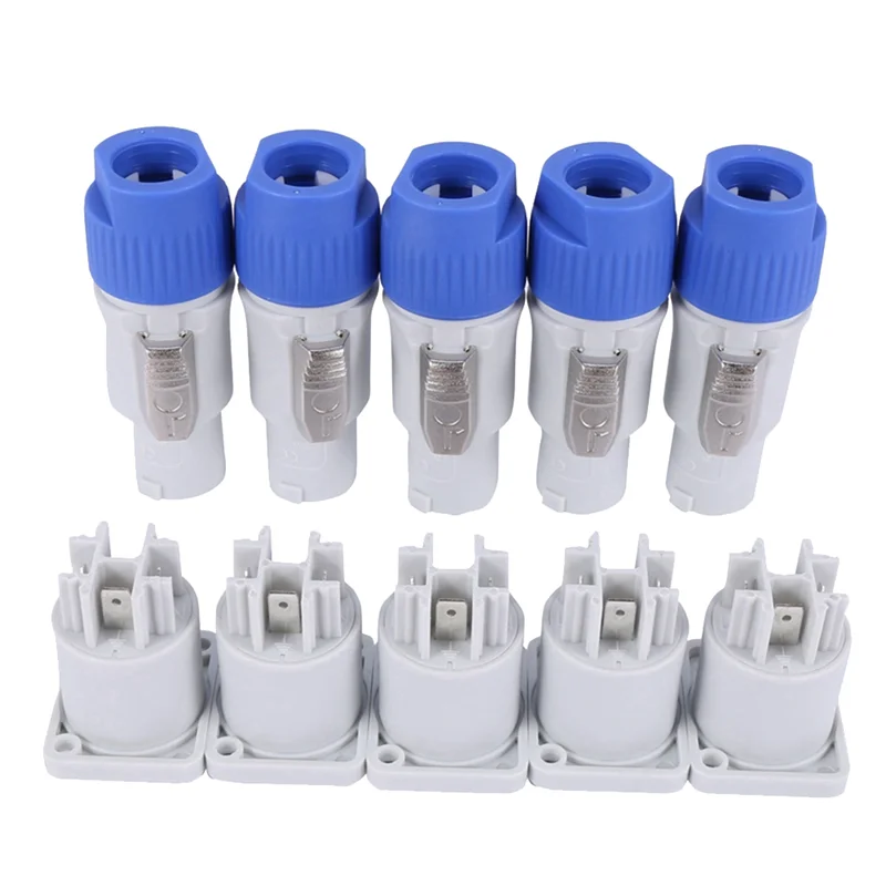 Best 30PCS/Set Neutrik Powercon Type A NAC3FCA+NAC3MPA-1 Chassis Plug Panel Adapter
