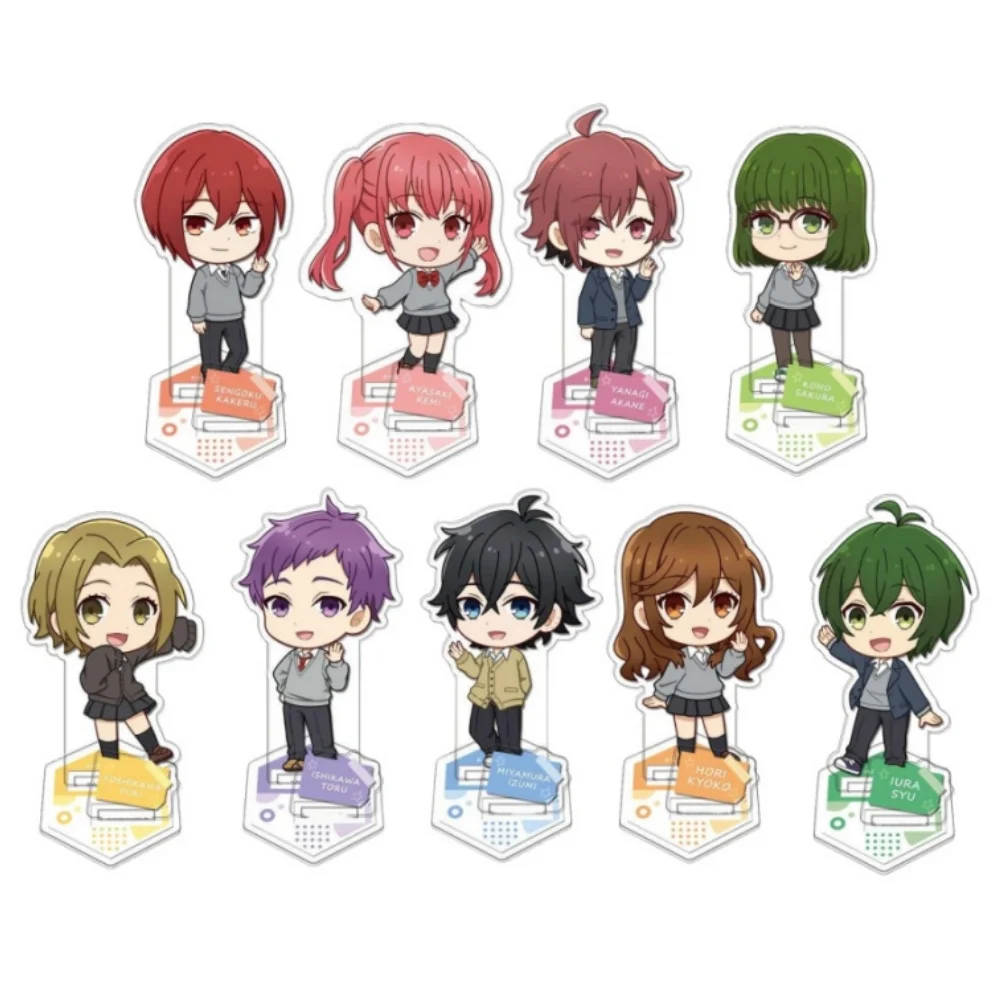 

Anime Store Horimiya Kyoko Izumi Toru Yuki Kakeru Remi Mini Characters Double insertion AcrylicStand Desktop Decor Fans Gifts