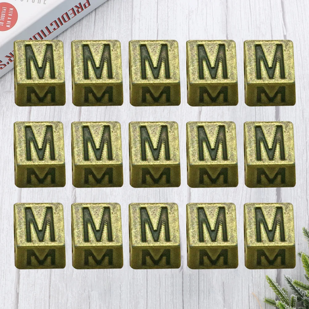 

100Pcs Small Vintage Alloy Letter Spacer Beads DIY Necklace Bracelet Pendant Beads Charm Jewelry Accessories Spacer Bead