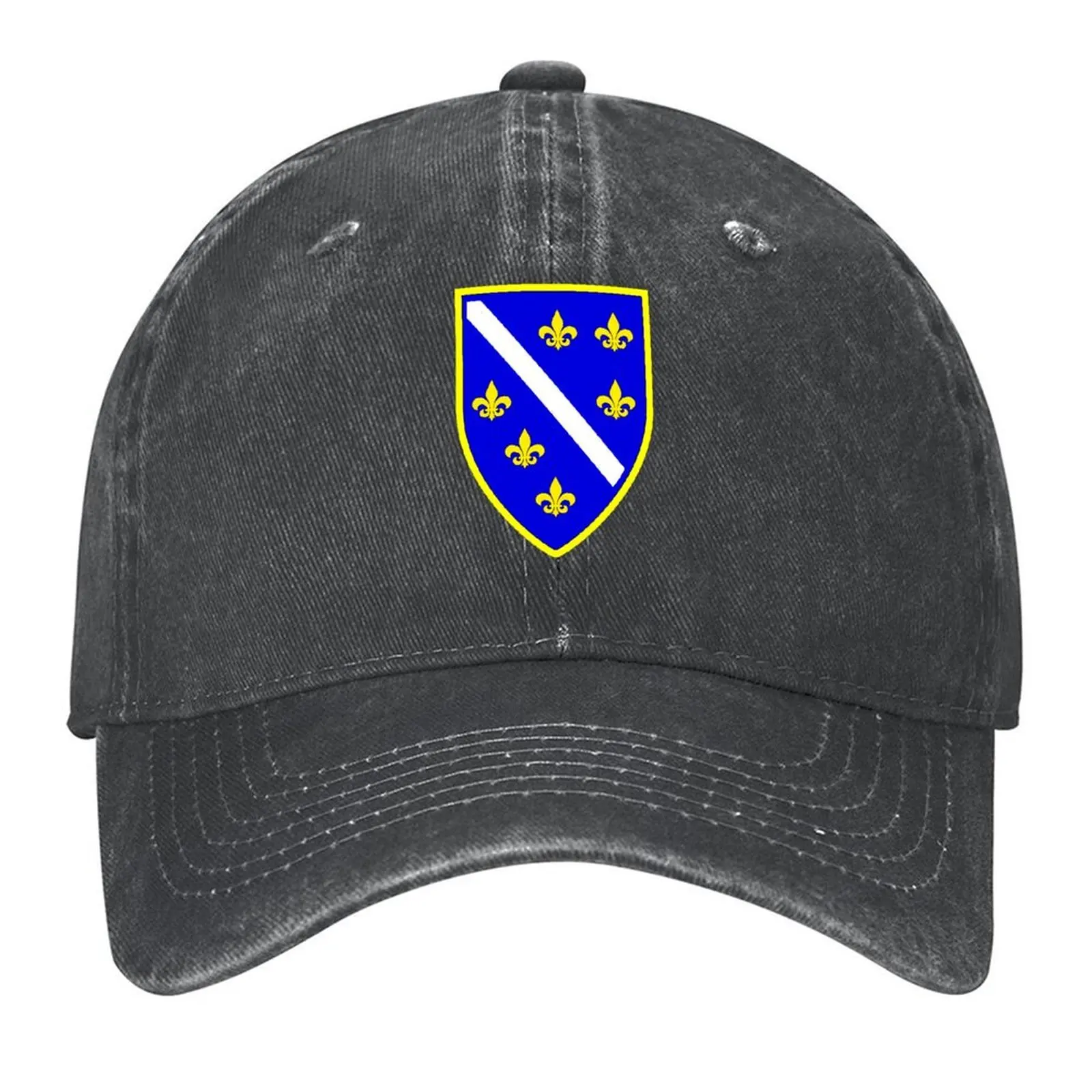 

Bosnia Bosnia-Herzegovina Original Crest Baseball Cap Trucker Cap Military Tactical Cap Horse Hat Kids Hat Mens Women's