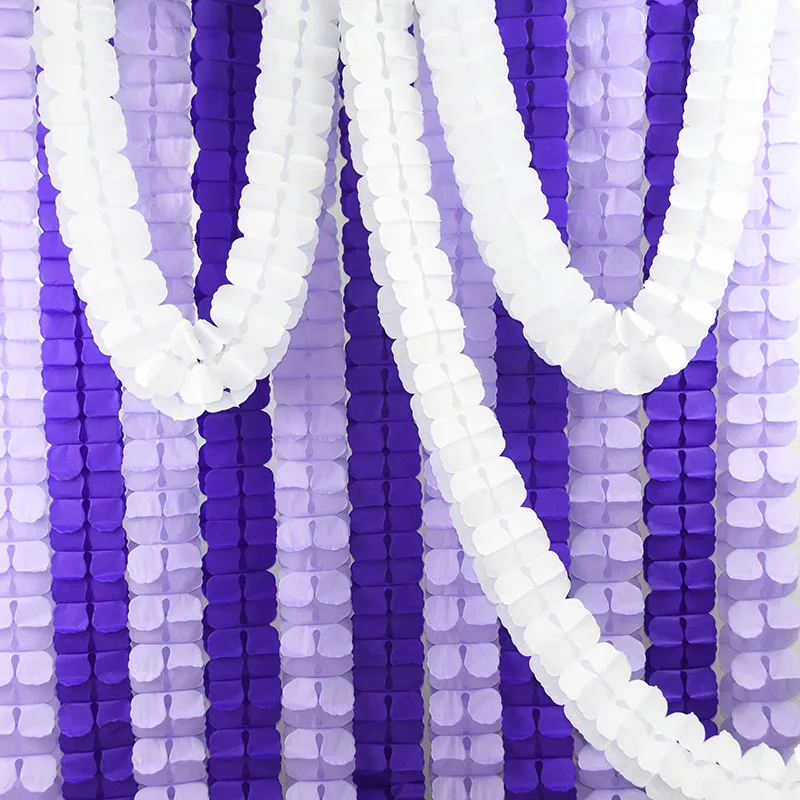 1Pcs 3.6m Colorful Four Leaf Clover Paper Garlands Baby Shower For Home Party Wedding Festival Decoration Paper Pull Flag