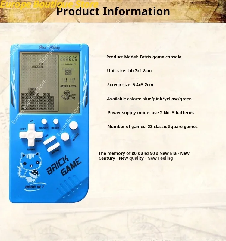 大型画面ゲーム機 レトロ レトロクラシック 子供用携帯ゲーム機 電子玩具