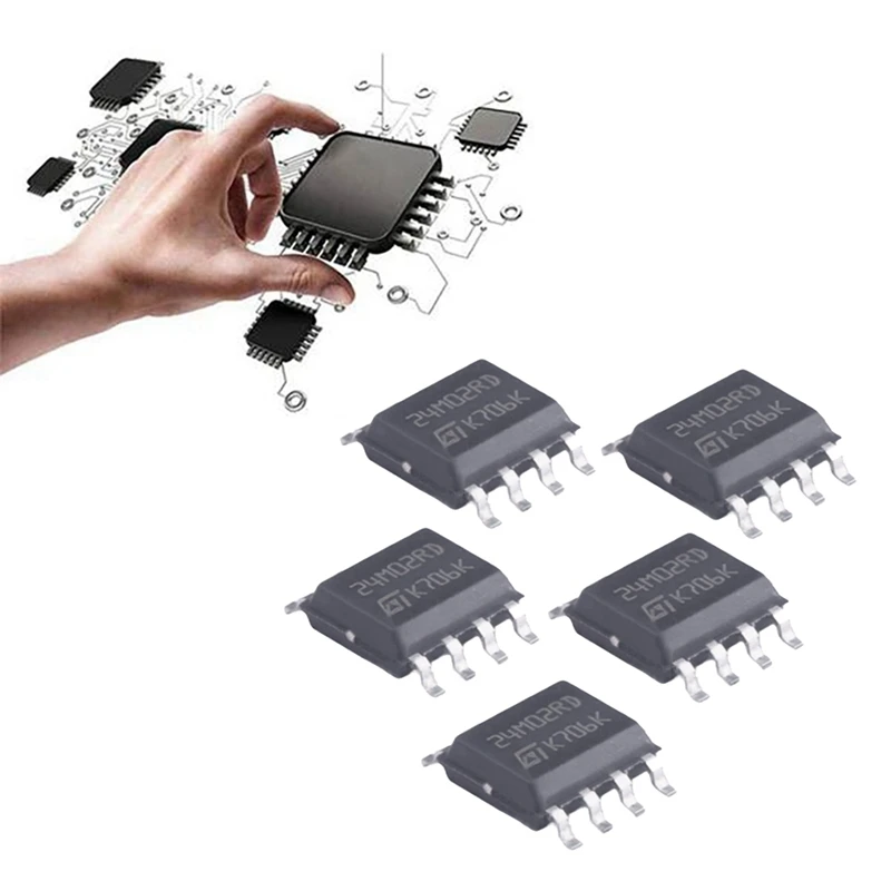 5PCS M24M02-DRMN6TP 24M02RD SOP-8 2M Expansion Chip Programmable Memory For Quansheng K5 K6 Modification