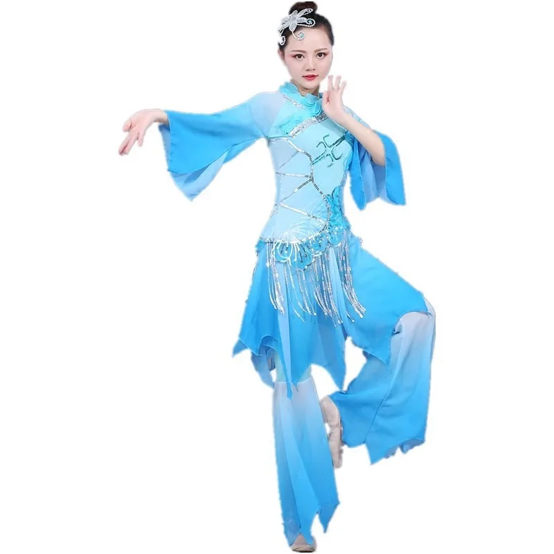 Klassische Performance-Kostüme, hochwertige Tanzbekleidung für Damen, Tanzprüfkostüm, taillierte und fließende Damenbekleidung