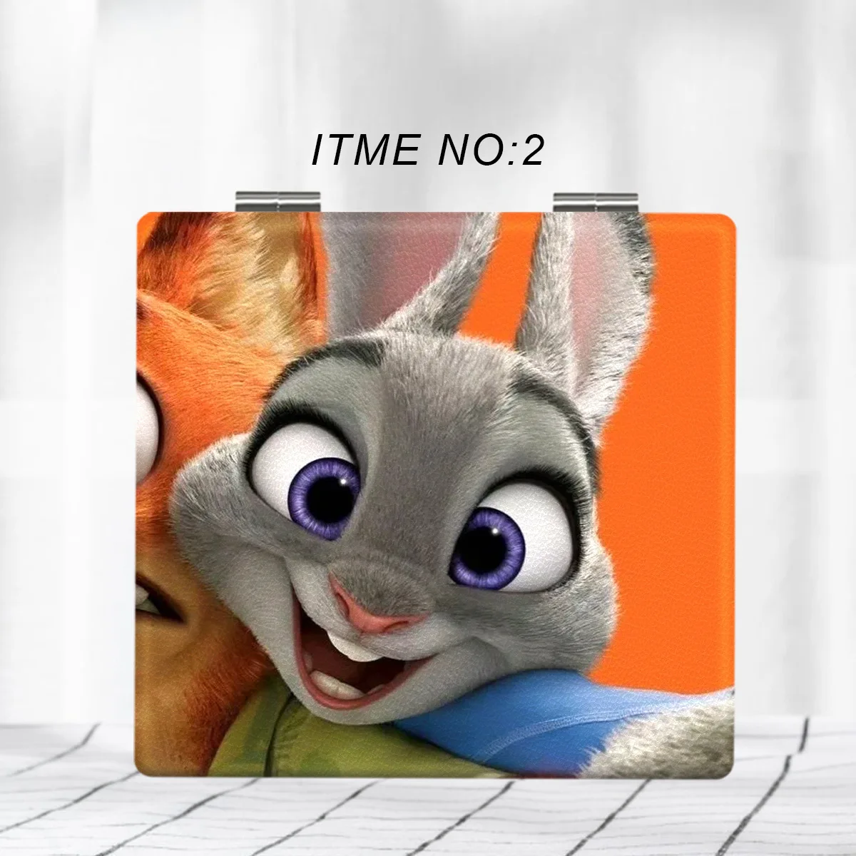 

Disney Judy Hopps Portable Makeup Mirror Nick Wilde Double Sided Folding Vanity Mirror Small Pocket Cosmetic Mirror Girls Gifts
