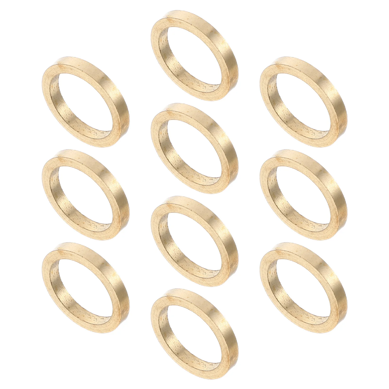 

10Pcs Door Hinge Washers Copper Round Flat Gaskets Heavy Duty Reinforcement Parts Bathroom Kitchen Door Pads