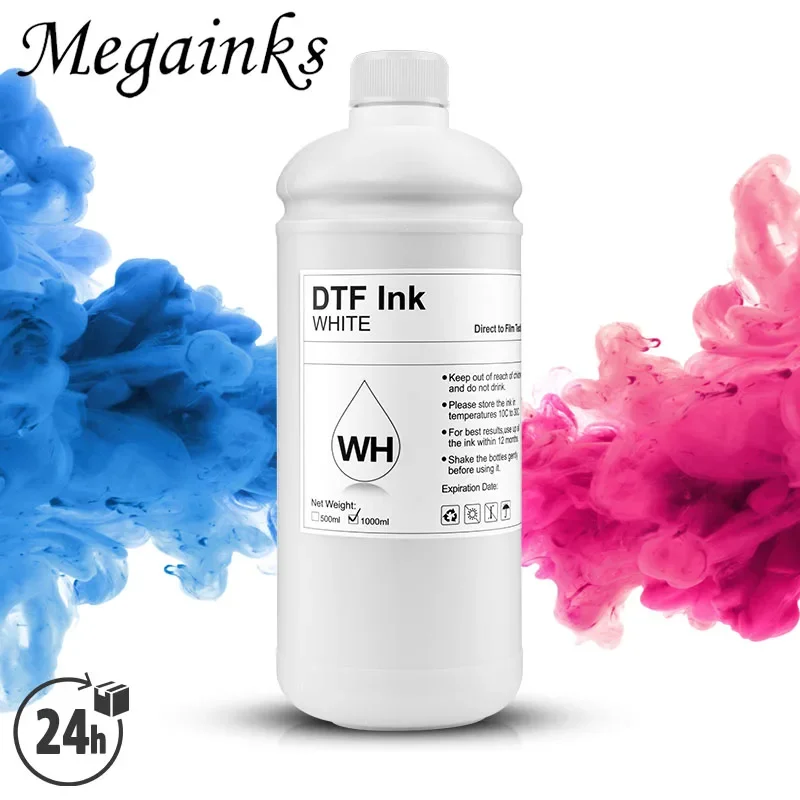 White DTF Ink 1000ml for DTF Film ink Direct Transfer Film for Epson i3200 i1600 DX5 DX7 4720 5113 XP600 Printhead L1800 1390