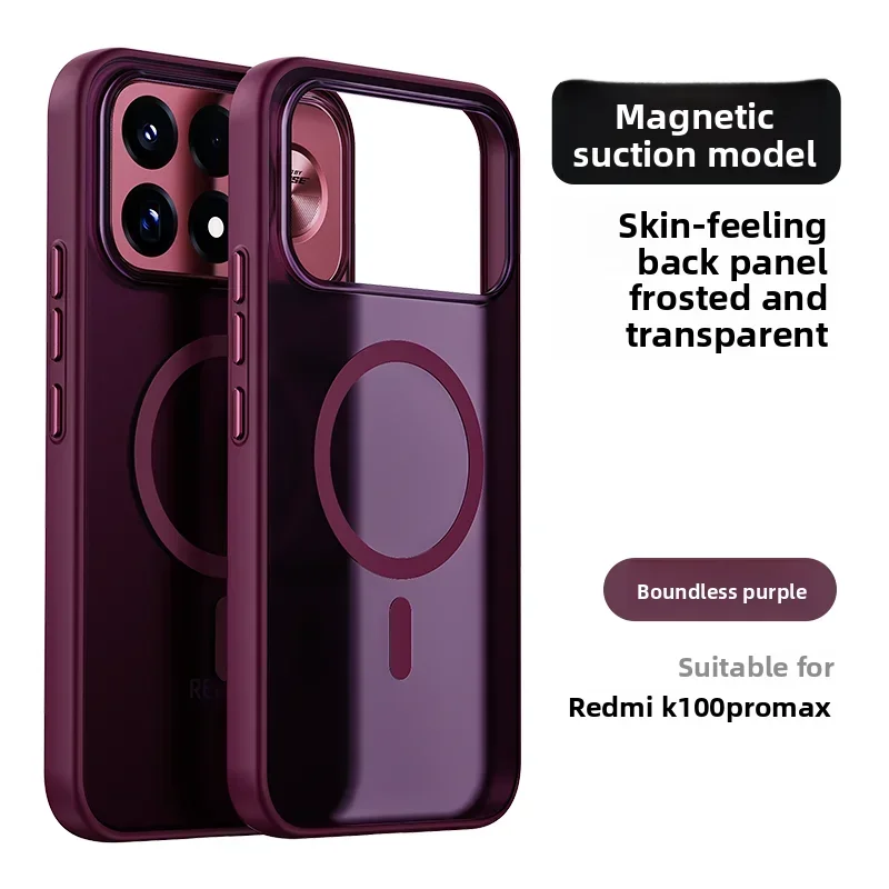 Luxuriöse Mattierte Klare Acryl-TPU-Schutzhülle für Xiaomi POCO F9 Ultra/F9 Pro mit MagSafe Magnetladefunktion und Schutzrückseite – Detail 7
