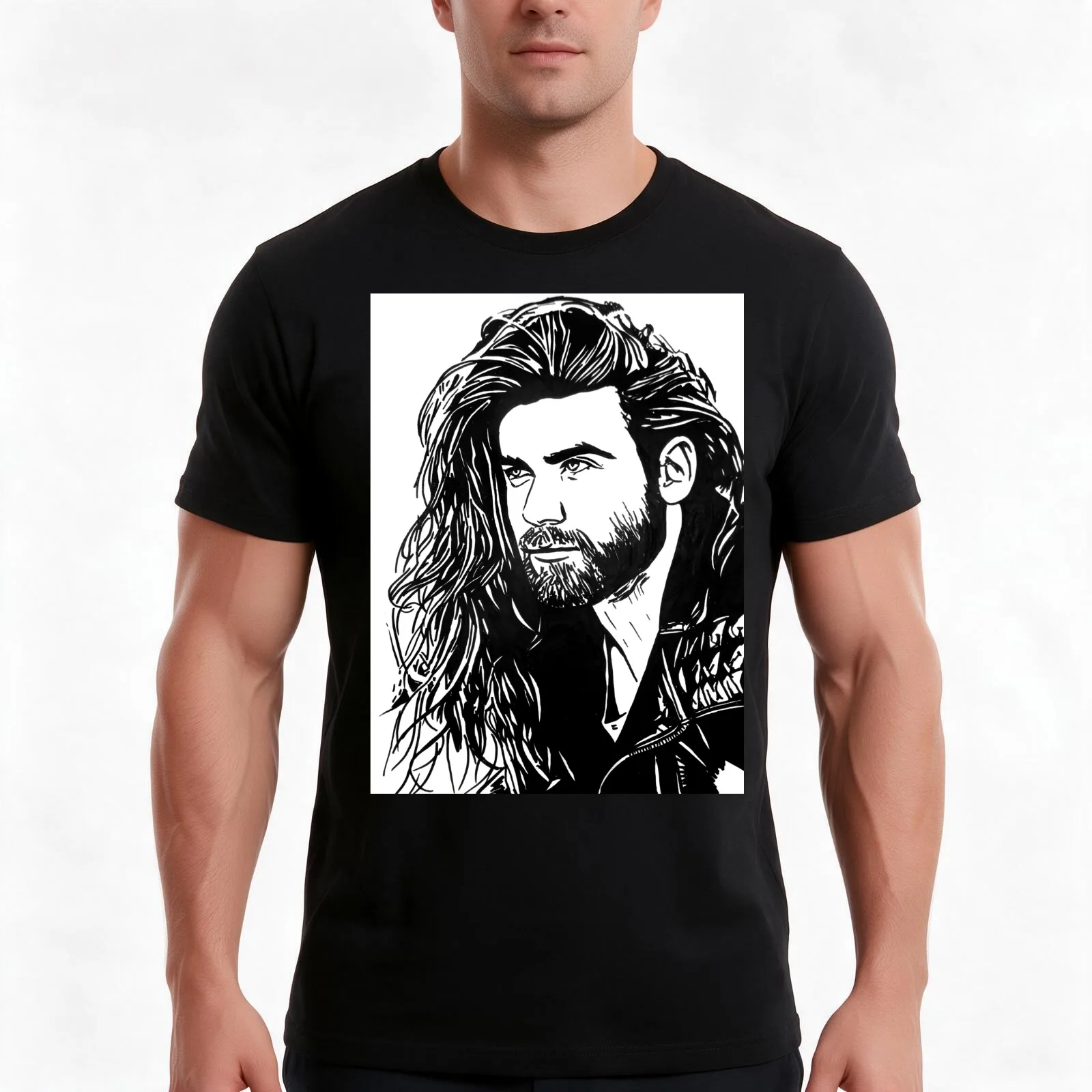 brock o`hurn T-Shirt, Summer Casual Cotton Tee, Oversized Streetwear Tops, Vintage Graphic Print, Loose Fit Short Sleeve