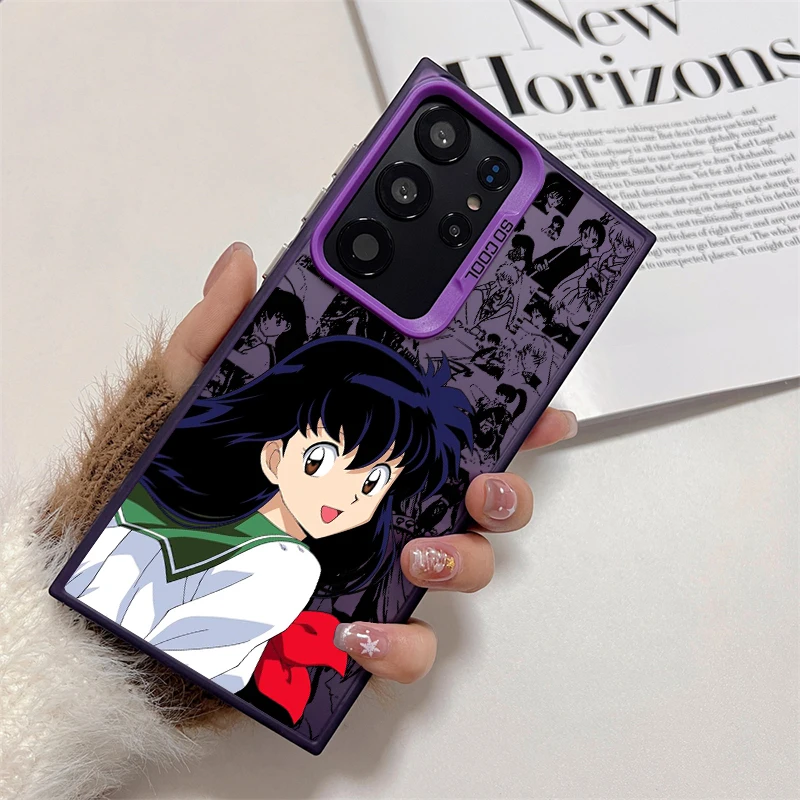 Inuyasha Anime Cartoon For Samsung Galaxy S25 S24 S23 S22 S21 S20 Ultra Plus FE 5G Colorful Silver Phone Case TPU Cover Funda