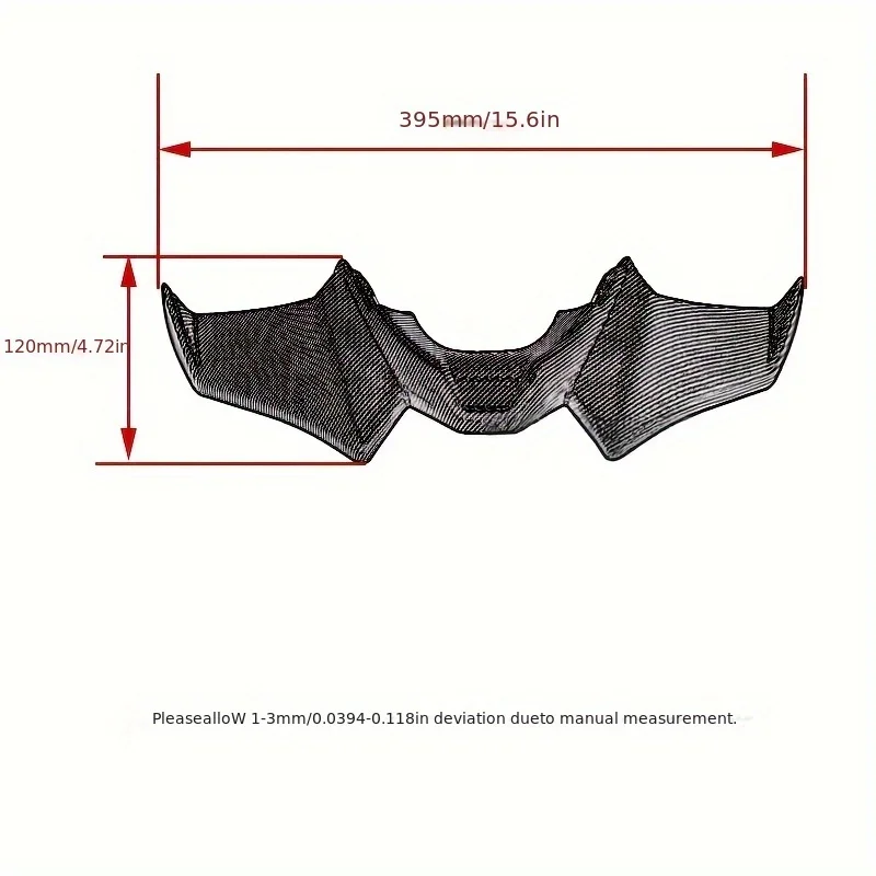 Motorcycle Front Spoiler Wing Kit Compatible with Yamaha MT-07 2021-2024 Downforce Fairing Accessories - view 2