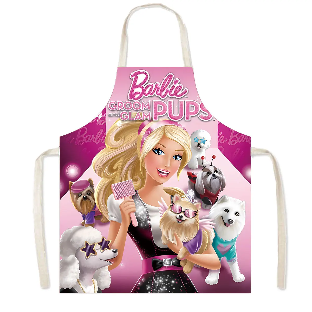 Barbie Apron Home Cooking Kitchen Trendy Movie Decoration Halter Anti Oil Pollution Stylish Girls Gift Lovely Practical Cute