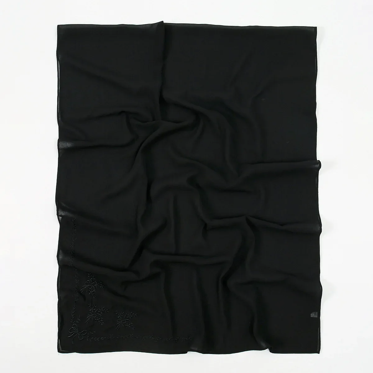 

Мусульманская женщина, шифоновый хиджаб, шарф, бабочка, вышитая накидка, исламский тюрбан, женская шаль, платок, повязка на руку, банданы, Bufanda Foulard