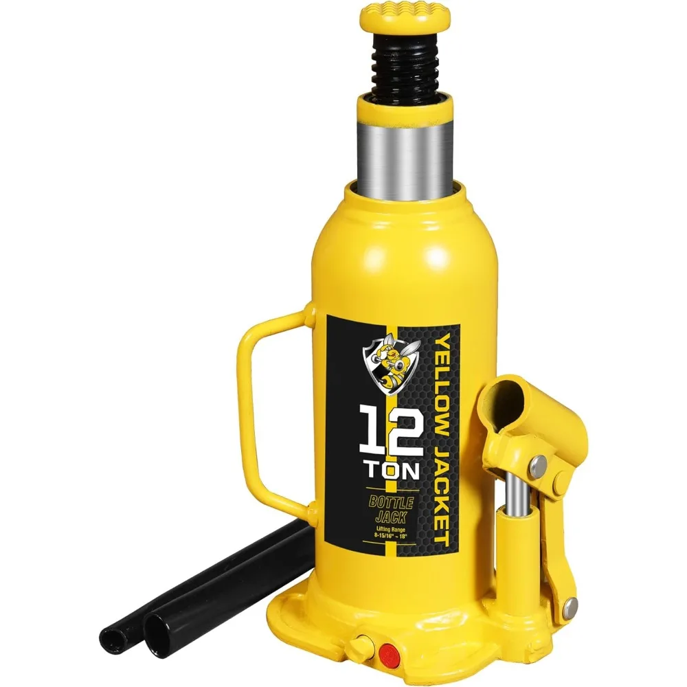 

12 Ton Multi-Directional Welded Bottle Jack for Vehicle Lifting - Ideal for Cars, Pickups, Trucks, and RVs