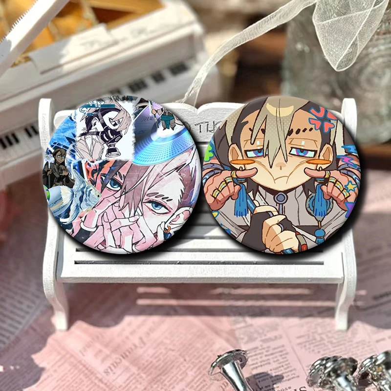 Cartoon Character Zanka Nijiku Soft Button Pin Tinplate Badge Anime Brooch Creative Badge for Backpack Clothes Decoration Gift