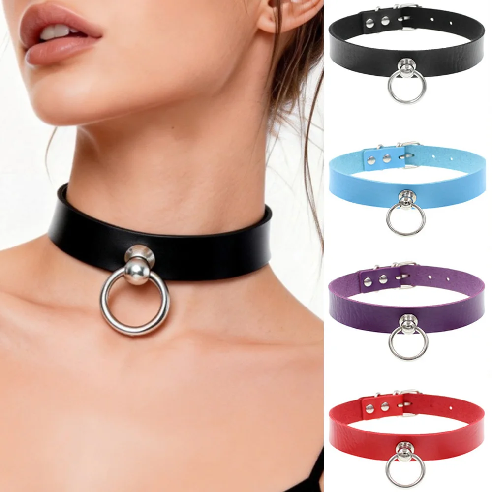 Anime Chainsaw Man Reze Cosplay Choker Dark Rock PU Leather Necklace Punk Gothic Harajuku Collarbone Chain Accessor Jewelry