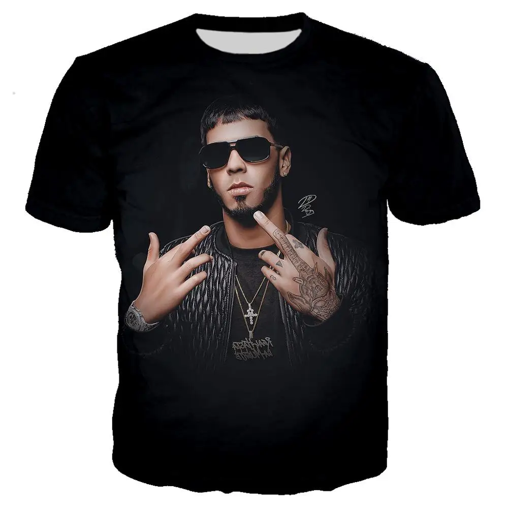 

Rock Anuel Aa 3D Print Summer Men's O-Neck T-shirt Casual Short Sleeve Oversized T Shirts Fashion Tee Tops Trend Men Clothing