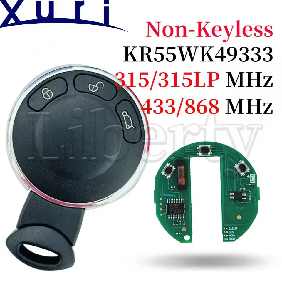 

KR55WK49333 315/315LP/433/868MHz ID46 Chip for Bmw Mini Cooper Half Smart Car Remote Control Key CAS3 System IYZKEYR5602 byLiber