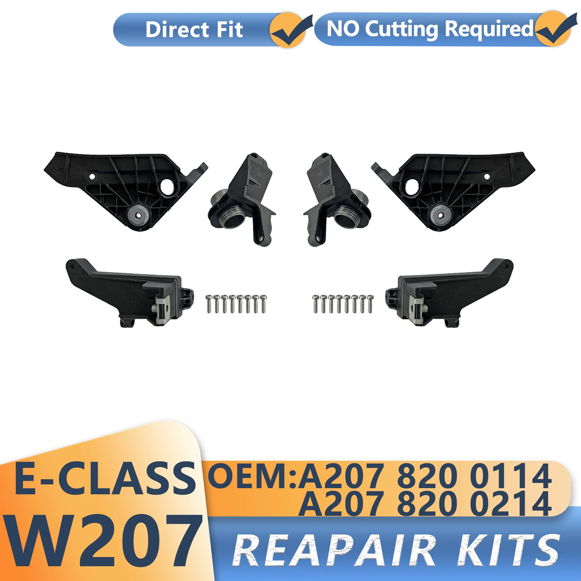 2078200214 2078200114 for Mercedes-Benz E CLASS W207 Headlight Repair Kit Headlight E350 Bracket Claw Car Headlight Repair Parts