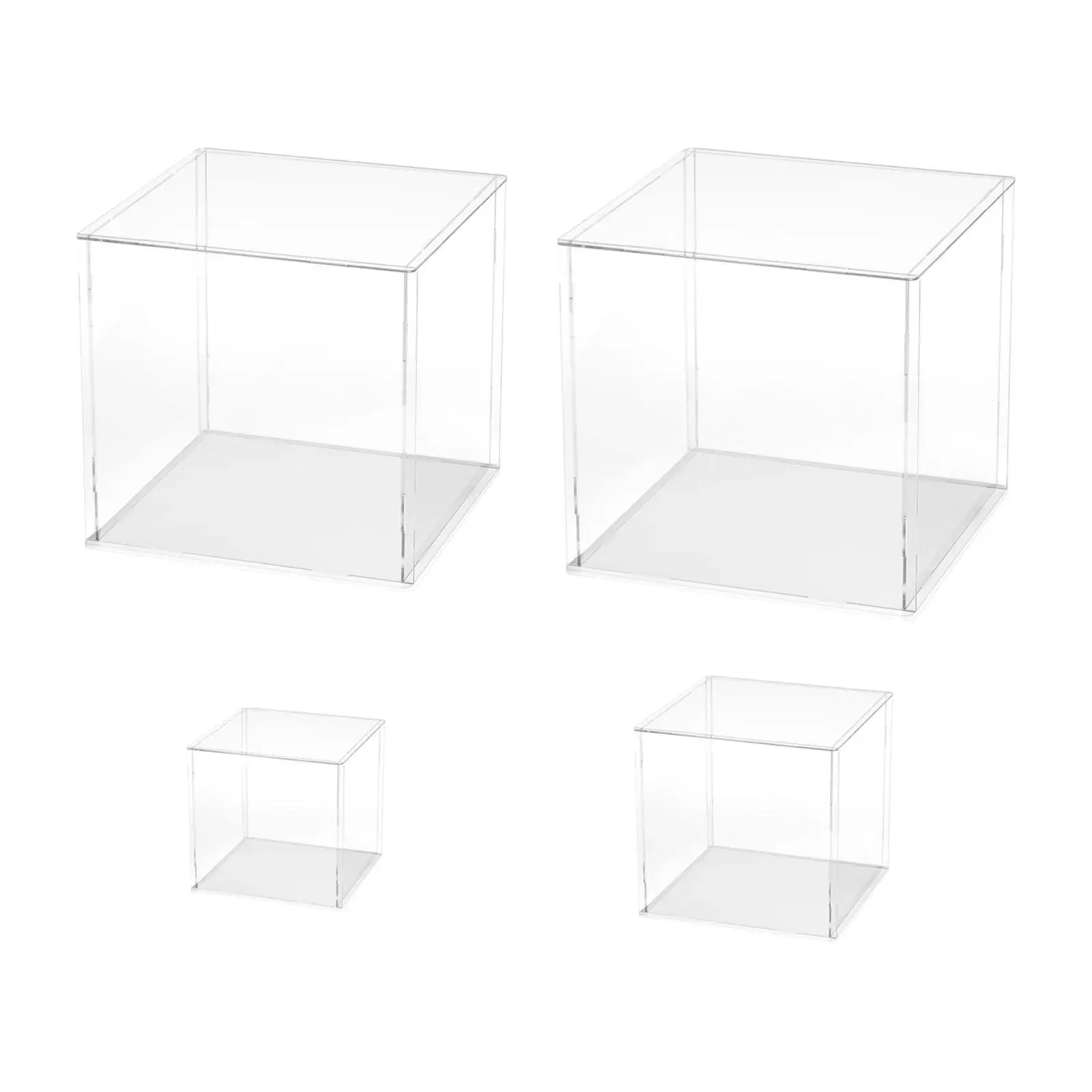 Display Case Clear Storage Cube Organizer Storage Box for Handbag Dolls Toys