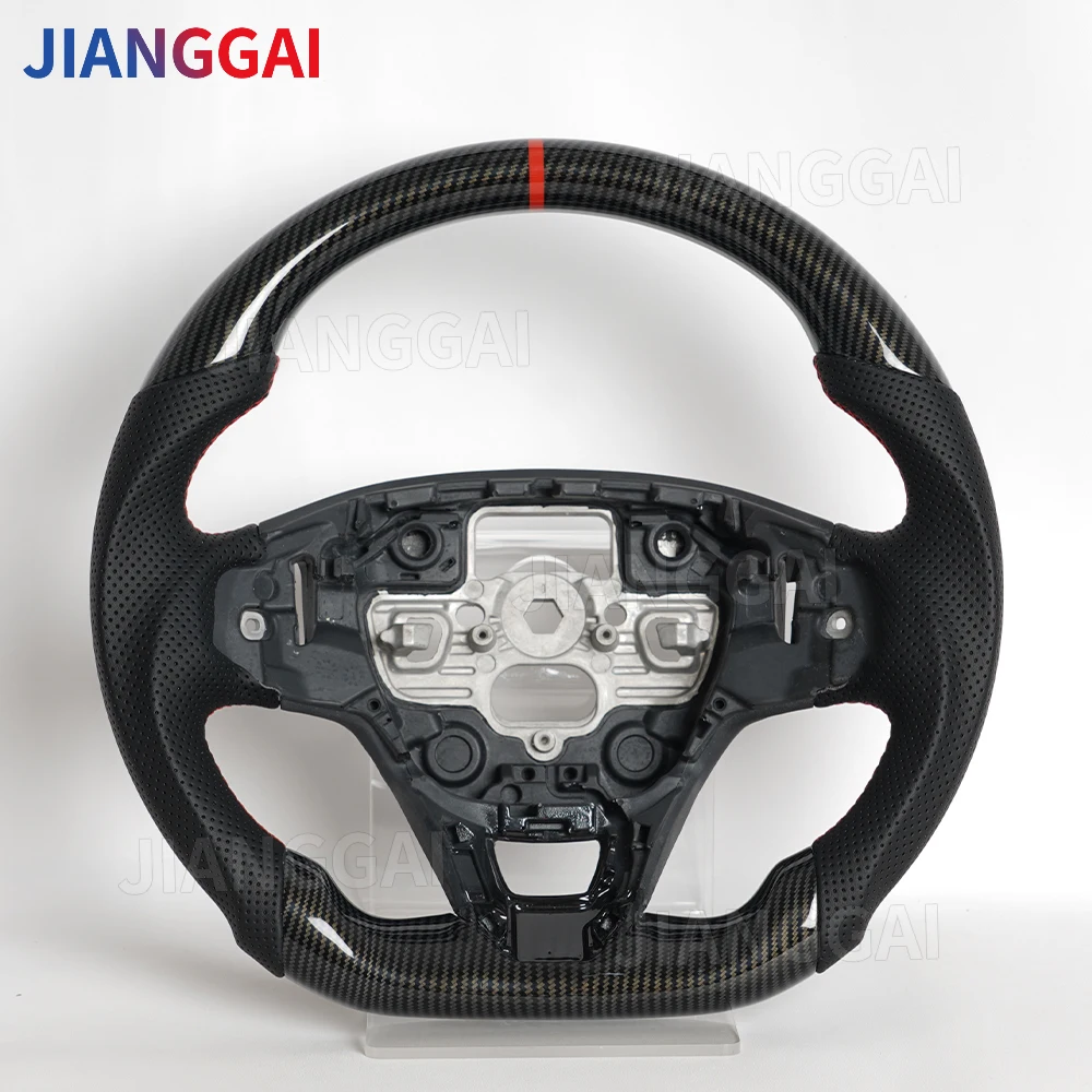 

For Ford Focus MK2 MK3 MK4 RS ST ST-Line Active 2015-2018 Hydro-Dip Carbon Fiber Steering Wheel Perforated Leather Customized