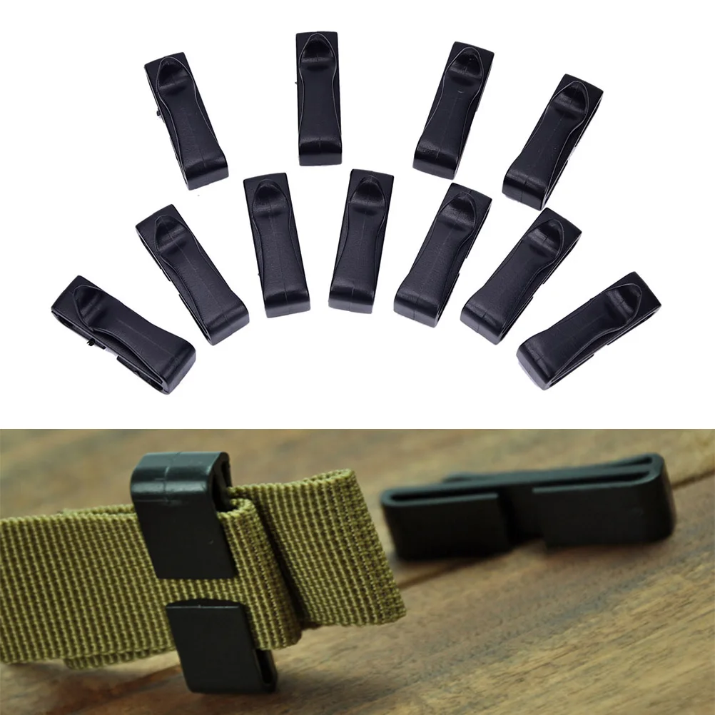 

10Pcs 20/25MM molle buckle strap Belt end clip adjust keeper tactical backpack camping1