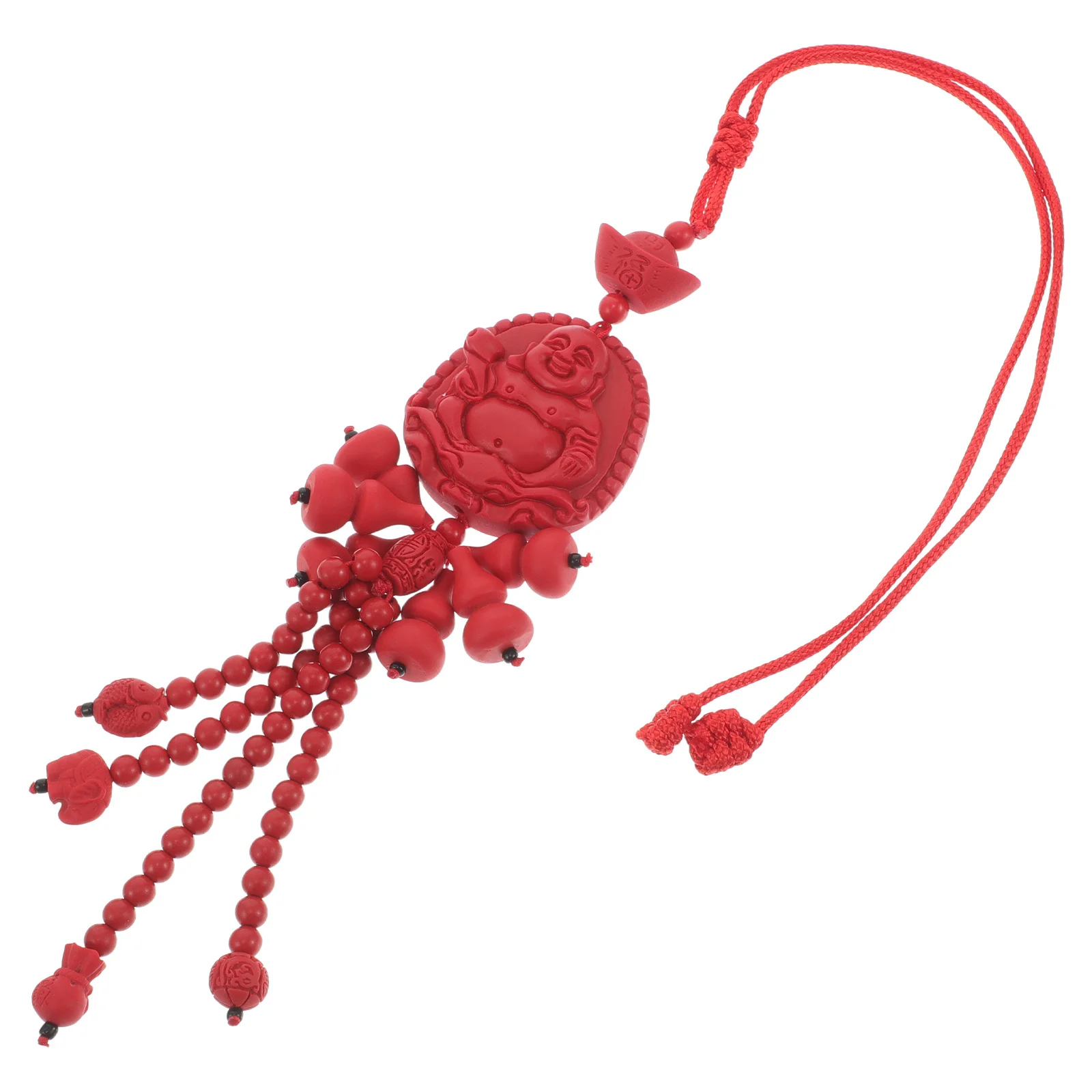 

Intricate Gourd Car Hanging Decoration Rearview Mirror Charm Chinese Style Unique Taste Personality Interior Enhance
