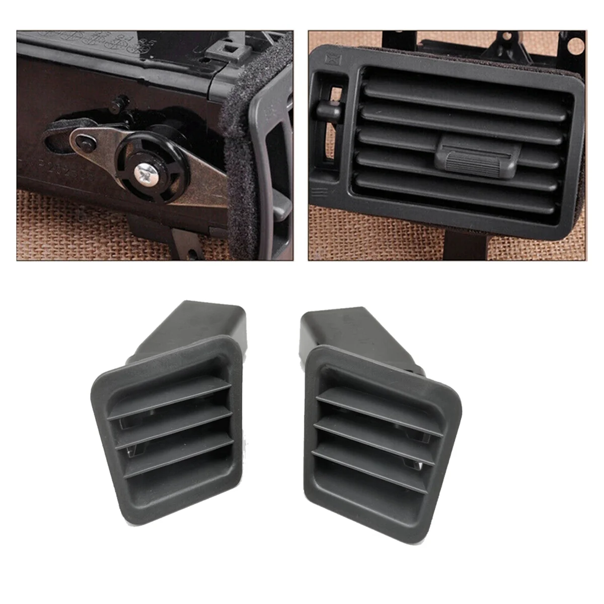 Car Dash Defrost Air Vent Grill & Central A/C Outlet Kits MR308038 MB775266 for Mitsubishi Pajero Montero V31 V32 V33