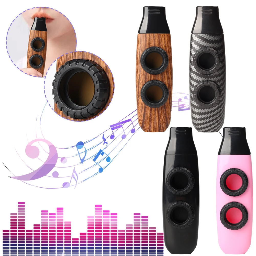 Double Film Kazoos Portable Small Kazoo Musical Instrument Professional for Ukulele Guitar Accompaniment