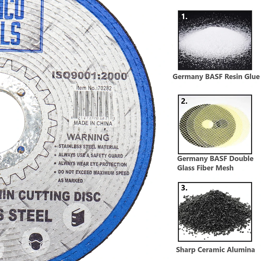 Metal Cutting Discs 4.5 Inch 115mm Round Sanding Grinding Cut Off Wheels Circle Blades Electric Angle Grinder Accessories