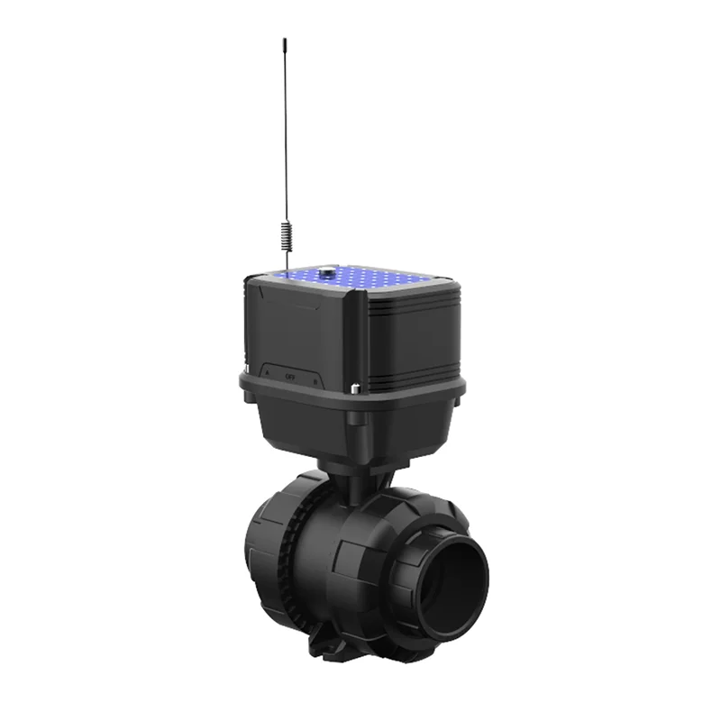 تعمل بالطاقة الشمسية 4G LoRa التحكم 90 درجة ربع بدوره التصميم على إيقاف تعديل فراشة الكرة صمام المحرك الكهربائي الآلي